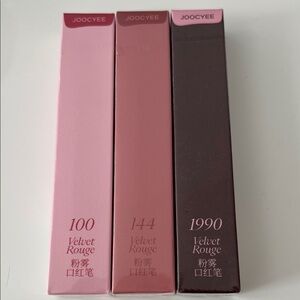 JOOCYEE Lightweight Non-Smudging Velvet Rouge Bundle - 1990, 100, 144